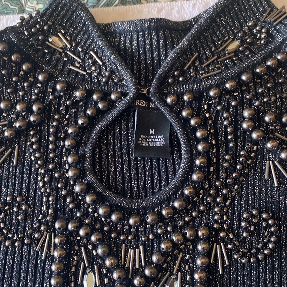 Lauren Michelle Medium Long Sleeve Metallic Beaded - Picture 5 of 8